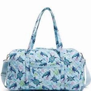 Vera Bradley Large Travel Duffel - Turtle Dream NWT